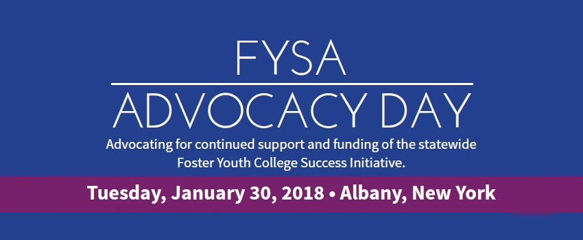 FYSA Advocacy Banner. Tuesday January 30_ 2018. Albany NY.
